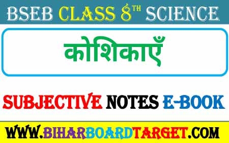 Bseb Class 8 Science कोशिकाएँ