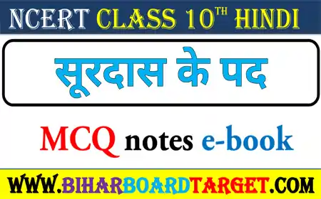 Surdas Ke Pad MCQ Class 10 Hindi Kshitij NCERT Solutions